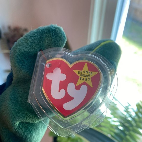 Ty Beanie Baby -  Rainbow the Chameleon (incorrect fabric) - Style Number #04037 - Picture 3 of 8